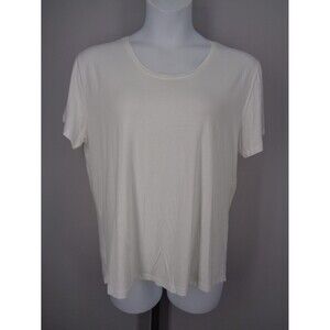 Rip Skirt White Stretch Top Size XXL New